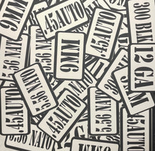 Load image into Gallery viewer, 12 Pack Magnetic Ammo Can Labels